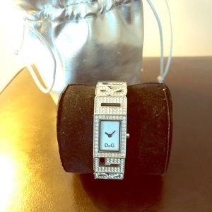 Dolce & Gabbana diamond and silver watch